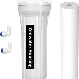 mg water Zenwater Housing Kit & Elbow with 10inch Spun Filter For RO Water Purifier_4 Solid Filter Cartridge-picture-12