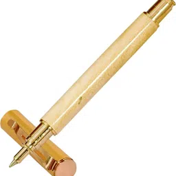 krink Trendy R051 Wooden Roller Pen with Golden cap Fitted with Germany Made Refill Roller Ball Pen-picture-13