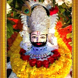 tnfart Khatu Shyam Ji Painting With Frame_P6 Digital Reprint 14 inch x 11 inch Painting image 1