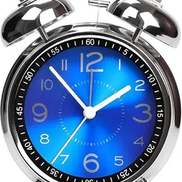 kaasnis spices Analog Silver + Blue H Clock-picture-20