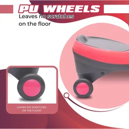 aditi toys Rideon Magic Swing Car 360 Rotating Wheels 100kg Capacity Non Battery Operated For Boys & Girls Tricycle image 3