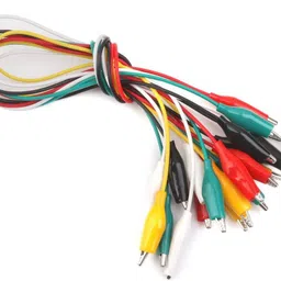 rudr 50 cm Double Ended Crocodile Clips Cable Alligator Wire Testing 10 Pieces Probe and Tester Electronic Hobby Kit-picture-23