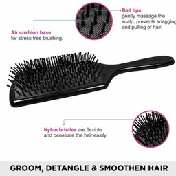 flamgam Hair Brush Comb Set 1 Airbag Massage Comb, 1 Roller Brush COMB image 3