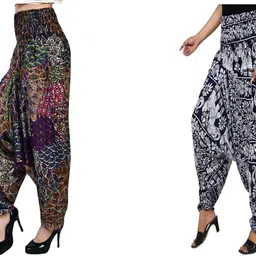 narnari Printed Rayon Women Harem Pants-picture-34