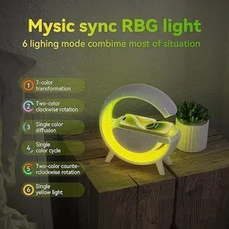 Shakambhri G Shape Multifunctional Google Speaker Wireless Charger Charging Pad image 2