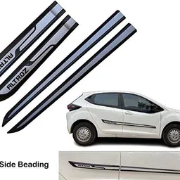 bubu Car door side chrome line beading for TaTA Altroz car Set of 4 piece (5m) Car Beading Roll For Door image 1