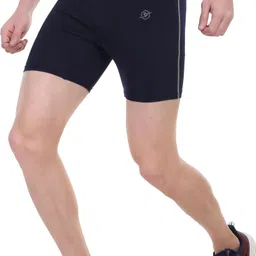 urboholic Solid Men Dark Blue Tights image 5