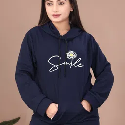 radha fashion Women Full Sleeve Solid Hooded Sweatshirt-picture-15