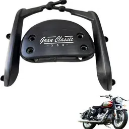 aqramax Goan Classic 350 Motorcycle Backrest-1 Bike Headlight Grill image 4