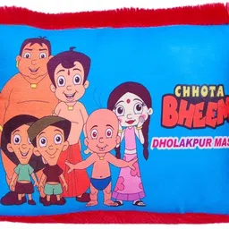 styler Pillow Printed Chhota Bheem Blue With Red Color- 10 cm image 1