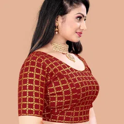 rang rangoli Round Neck Women Blouse image 3