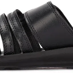 paragon Men PUK2228G Men's Slip-on Black Sandals for Men | Comfortable Sole & Durable Sandal image 4