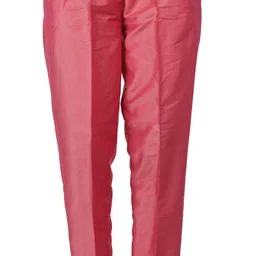 noori Women Regular Fit Pink Polyester Trousers-picture-10