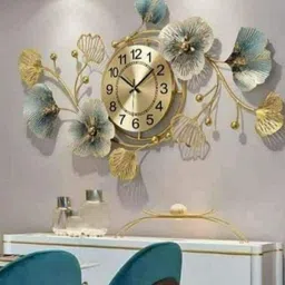 indian crafts creation Analog 80 cm X 40 cm Wall Clock image 2