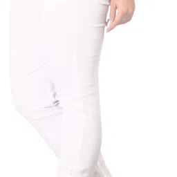 deepa enterprise Pack of 2 Women Regular Fit Black, White Cotton Blend Trousers image 4