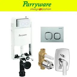 parryware Half Frame Concealed Cistern, with divater body upper crust set of 1 pic 195 Dual Flush Tank-picture-29