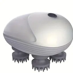 GJSHOP Relax Scalp Stress, Handheld Scalp Massager Tool Helps Hair Growth Cordless Chargeable Head Massager Scalp Massager 4 Massage Heads Massager image 1