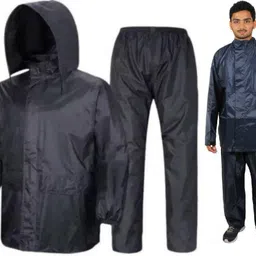 tritika Solid Men Rain Suit image 1