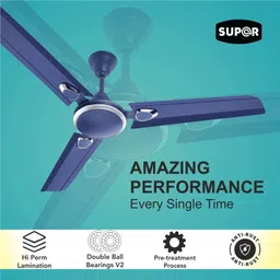 super appliances SOLANA 1 Star 1200 3 Blade Ceiling Fan image 3