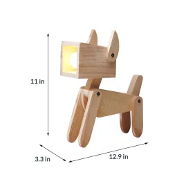 Puppy Study Lamp In Brown Colour By Zis Handicraft image 5