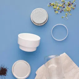 kilner 0.5 Ltr Sprouting Glass Jar With Stainless Steel Lid And Ceramic Base image 1