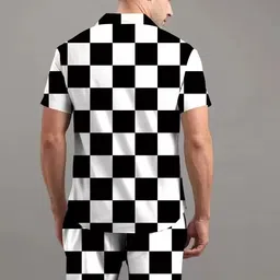 mumin Men Shirt & Pyjama set Black, White Printed image 3