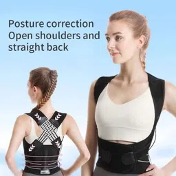 azorix Backbone Straight Belt for Men & Women Back Support Brace Pain Relief Posture Corrector image 3