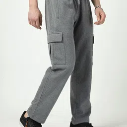 unifringe Men Regular Fit Black Wool Trousers image 3