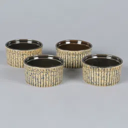 60 ML Ceramic Serving Bowls Set of 4 by Miah Decor image 2