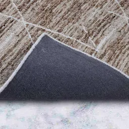 obeetee Grey Abstract Wool and Cotton 4 ft x 6 ft Hand Tufted Carpet image 4