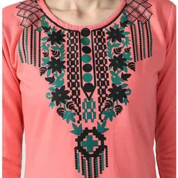 indeweaves Pack of 4 Women Self Design Wool Straight Kurta image 5