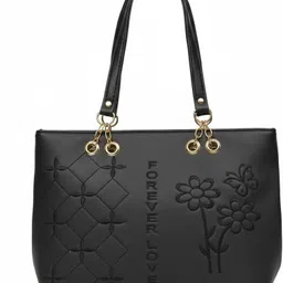 krishav Women Black Hand-held Bag image 1