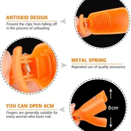 nyamah sales Gel Polish Remover Clips Toenail Reusable Gel Soak off Cap Wrap Nail Art Tool image 4