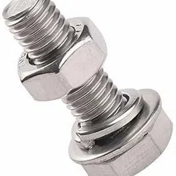 immech Nut & Bolt Set 300 Pcs Set, M6 x 50mm Hex Head Screws, Hex Head bolt With Nut & Washer, Zinc-Coated 225 (75 Pcs Each)-picture-10