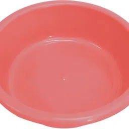 homestic Plastic Multiuses Plastic Knead Dough Basket/Basin 6 Ltr- Pack of 2 (Red & Light Pink) Storage Basket image 3