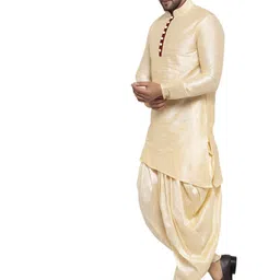 sydney heights Men Pure Silk Kurta Dhoti Pant Set image 1