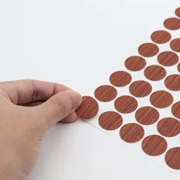 newvent 0.83 inch Wood Texture Round Stickers for Furniture Nail Hole Cover and Decoration Self Adhesive Sticker-picture-11