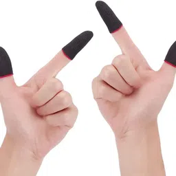 verma ji store Thumb Sleeve Slip-Proof Sweat-Proof Sleeve (Multicolor; 2 Pair) Finger Sleeve image 3