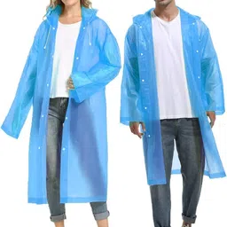 jhsent Solid Men Raincoat image 4