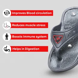 unistar Acupressure|Flip-Flops|Natural Leg Foot Massager Slippers For Men's & Women's Men Slippers image 4