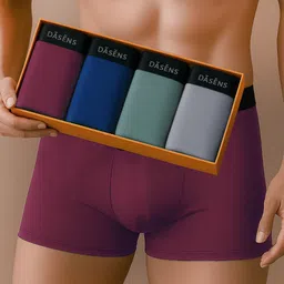 dasens Pack of 4 Solid Men Trunk-picture-14