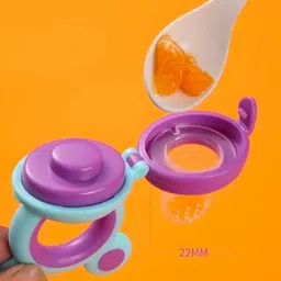 veeransh BPA-Free Silicone Food Nibbler feeder with silicon brush Feeder image 2