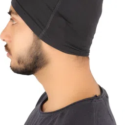 steelbird Black Helmet Skull Cap for Men & Women image 3