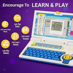 varietyvault English Learner Educational Laptop Toy for Kids image 5