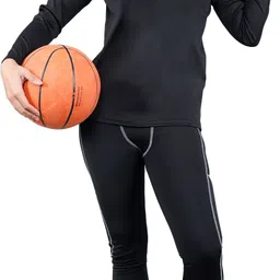 nylon tshirt legging Solid Women Swim-dress Black Swimsuit-image-0