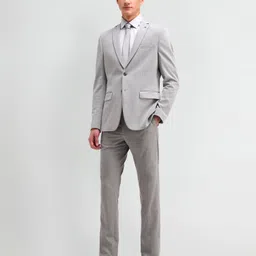 arrow Men Self Design Single Breasted Formal Blazer image 3