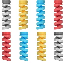 RuHaNest 8pcs Spiral Charger Spiral Charger Cable Protectors for Wires Data Cable Saver Cable Protector image 1