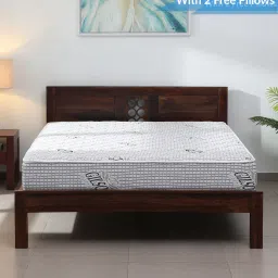 gilson Ruby Reversible Orthopedic 10 inch Bonnel Spring Queen Mattress (With 2 Free Pillows) image 1