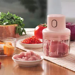 Electric Garlic Chopper/ Mini Garlic Cutter/ Fruits/ Vegetables/Ginger 348 Electric Fruit Chopper-image-83