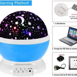 techel Star Master for Baby Bedroom Lights AZP6 Table Lamp image 5